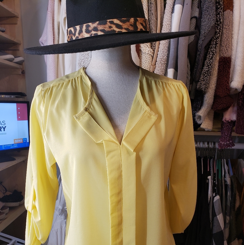 Yellow dress shirt